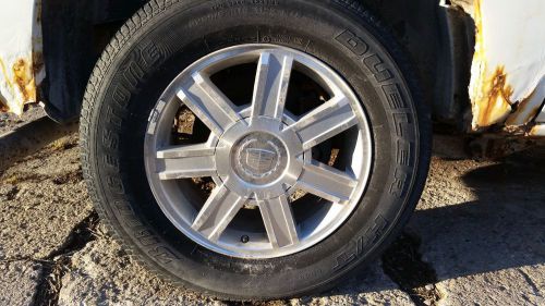 18&#034; escalade alloy wheels and bridgestone dueler 265 65 18 tires used set of 4