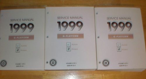 99 1999 oldsmobile aurora buick riviera service shop manuals volumes 1,2,3