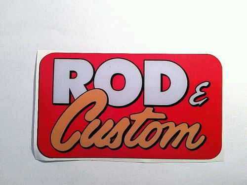 Rod and custom sticker decal hot rod rat lowrider vintage  look car truck bike
