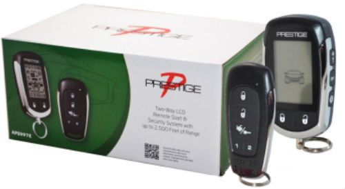 3x prestige aps997e 2-way lcd remote start &amp; car alarm system new