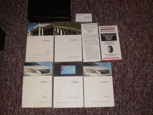 2011 lexus rx 350 complete suv owners manual books nav guide case all models