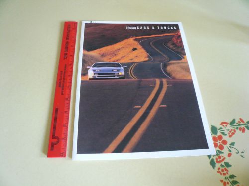 1991 nissan cars &amp; trucks sales brochure - vintage