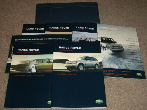 2007 range rover owners manual set 07 land +case + navigation guide handbook