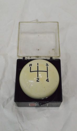 Vintage original hurst 4 speed shifter knob ivory original box