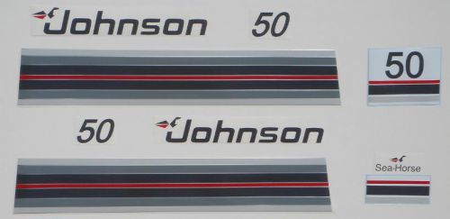 1983 johnson outboard hood decals 40/60 hp