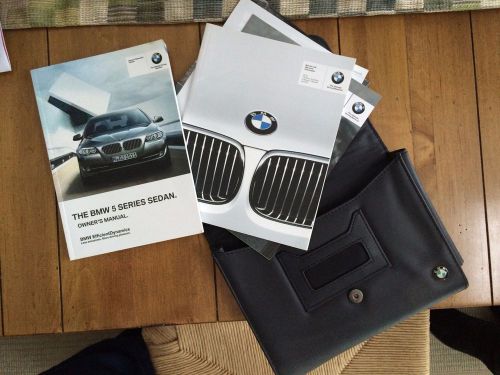2012 bmw 5 series owner&#039;s manual with case