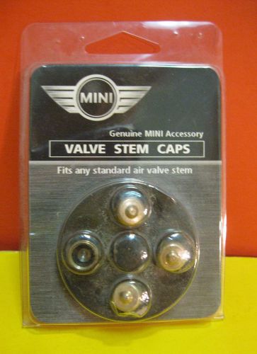 *nos + sealed!* mini cooper s valve stem caps ~ fits standard air valve stem!