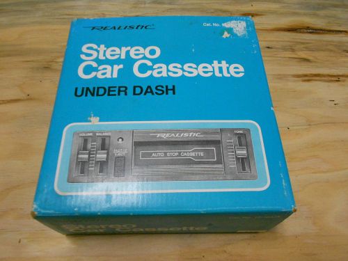 Vintage realistic stereo car cassette player cat. no. 12-1807a