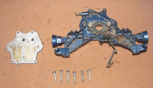 Bb2a1913 1958 evinrude 7.5 hp 7524 intake manifold with reeds &amp; screws 0376784