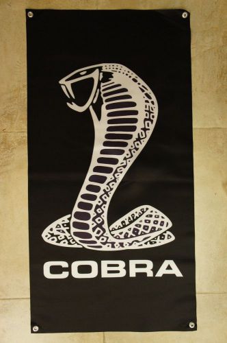 Ford mustang gt 350 500 shelby cobra badge emblem logo  banner flag