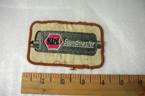 Soundmaster muffler napa auto parts old vintage embroidered patch rat rod