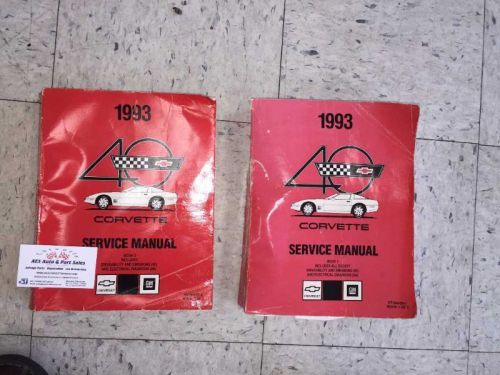 1993 corvette c4 shop service manual set 40th anniversary  3035