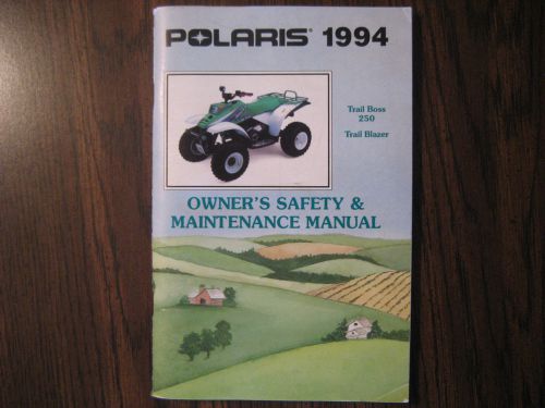 1994 polaris trail boss owners manual