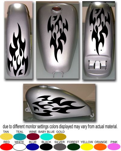Motorcycle gas tank and fender decal set