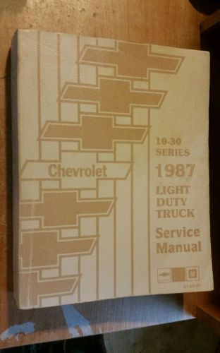 1987 chevy truck service manual shop repair book rare original 10-30 series