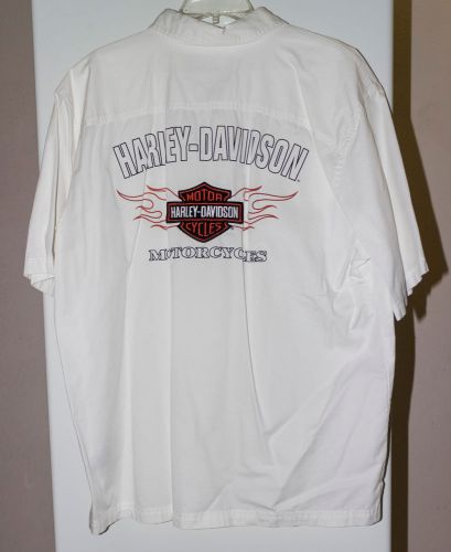 Harley-davidson flames garage shirt xl 99132-10vm