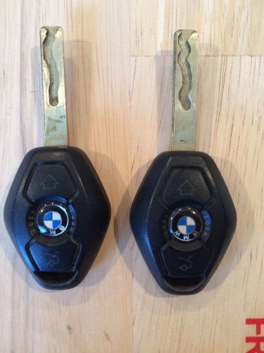 Used lot pair bmw remote lx8 fzv remotes work tested