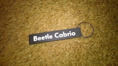 Vw beetle cabrio key ring key chain rubber with split ring