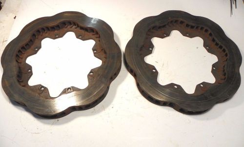 Scalloped steel brake rotors 1 1/4&#034; thick  8x7 bc nascar late model  rsc
