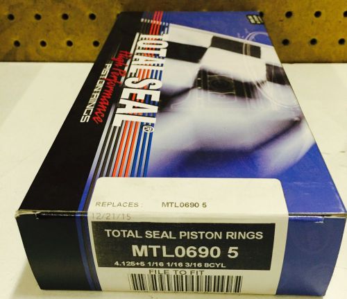 Total seal piston ring set mtl0690-5 1/16 1/16 3/16 4.125 bore file fit