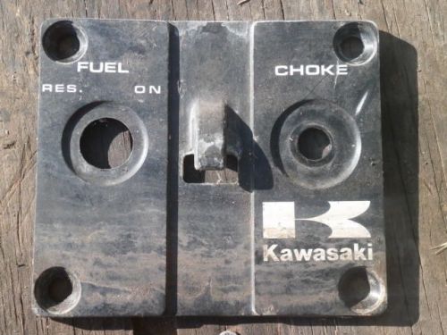 Kawasaki js440 js550 jet ski fuel control panel plate choke on reserve 440 550