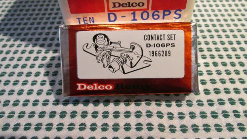 Delco remy d106ps points set &#034;nos&#034; corvette, chevelle, camaro, nova ss,z28