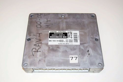 2000-2005 toyota rav4 2.0l 1az-fe vvti manual mt engine computer ecu 89661-42673