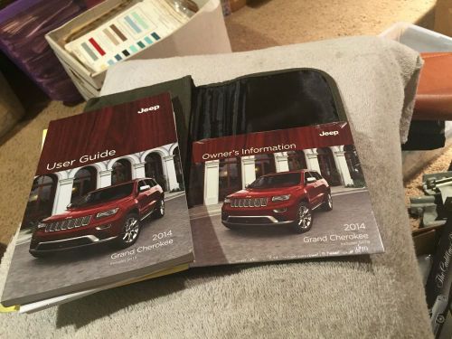 2014  jeep  grand cherokee  owners manual packet