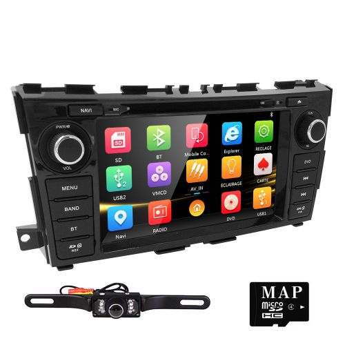 Camera+ 8&#034; 2 din radio car dvd player gps navigation for nissan teana/altima us