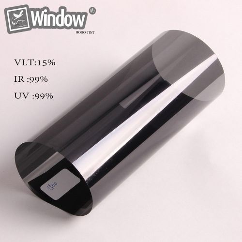 Window film 15% nano ceramic tint residential auto 20&#034;x 60&#034; 2ply black