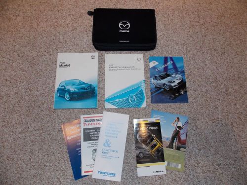 2009 mazda 3 owners manual set with case