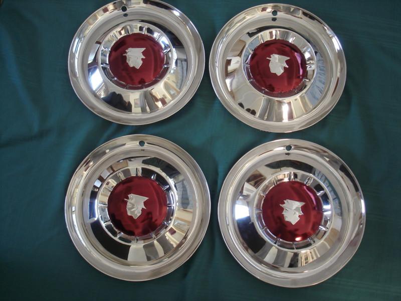 1954 mercury restored hubcaps - set of 4