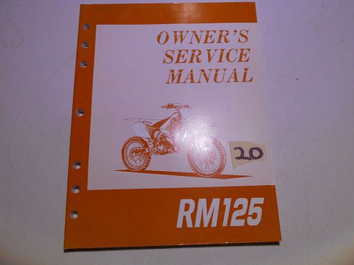 Suzuki  rm125 service repair manual  #20