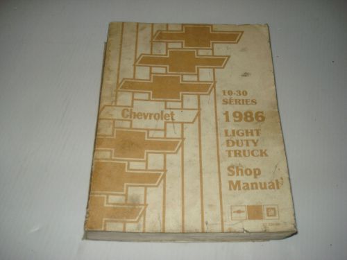 1986 chevrolet light duty truck factory unit repair manual.