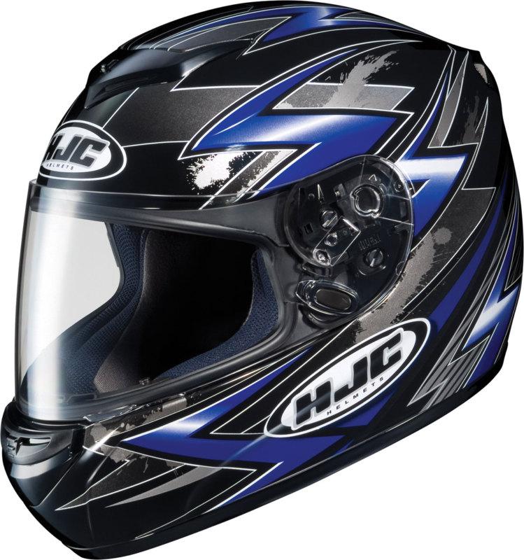 Hjc cs-r2 thunder blue full-face motorcycle helmet size x-small