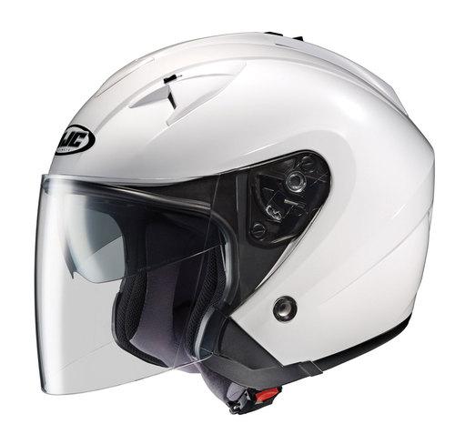 Hjc is-33 white open-face motorcycle helmet is33 size xlarge