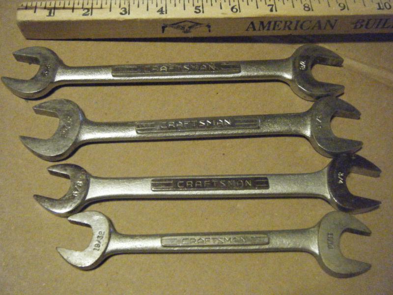 Four craftsman open end wrenches usa