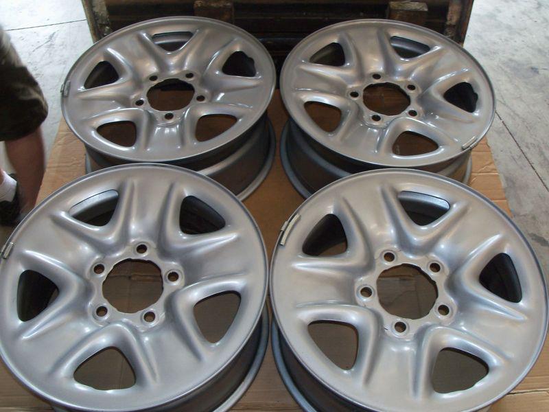 2007-2010 69547 oem toyota tundra sequoia set of 18" steel wheels 42601-0c041