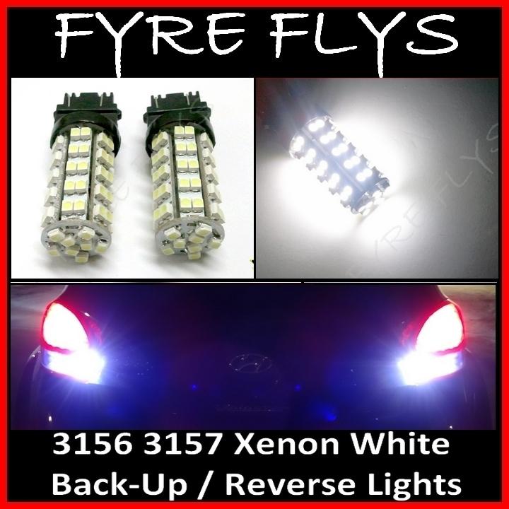 68 smd led high power xenon white reverse lights 3156 3157 led bulbs backup #h9