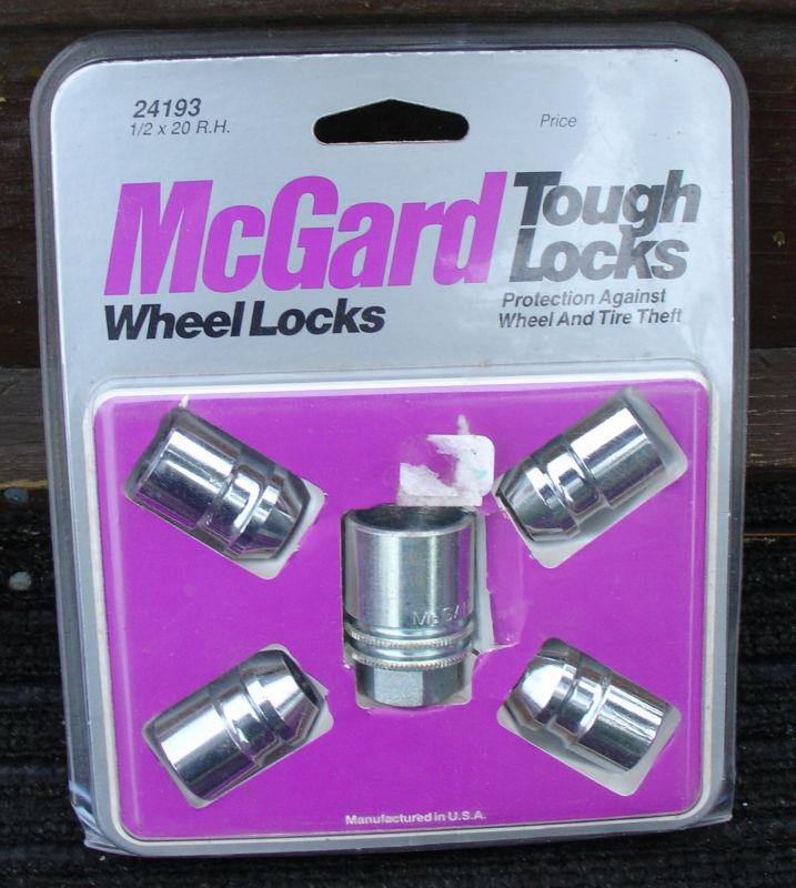 Mcgard chrome wheel locks volvo 240  1/2" x 20 rh part #24193