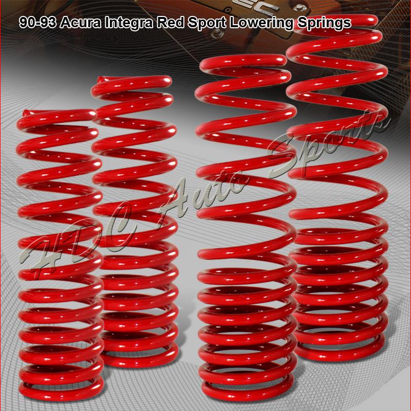 1990-1993 acura integra front 2.5" rear 2.25" drop suspension lowering spring