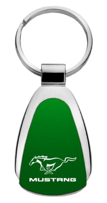 Ford mustang green teardrop keychain / key fob kcgr.musengraved in usa genuine