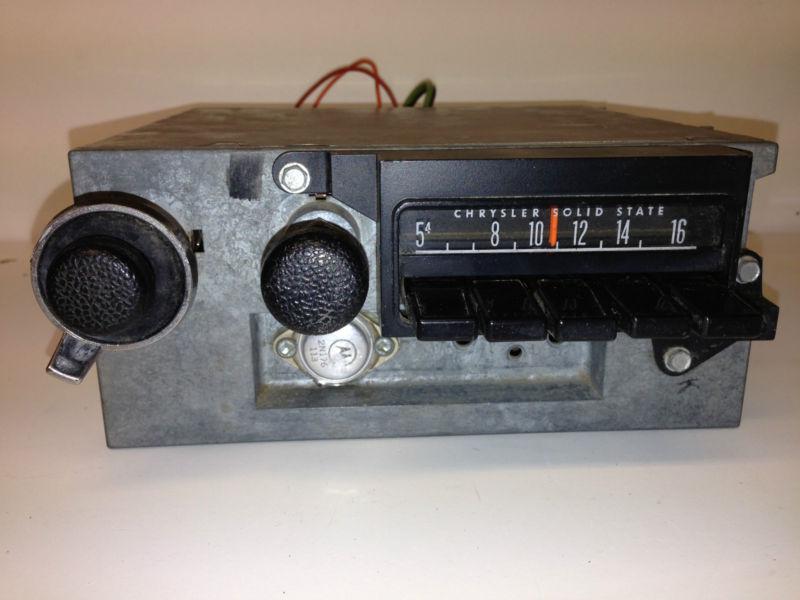 1971-1974 mopar b-body original am radio 3501013, roadrunner charger gtx works!!