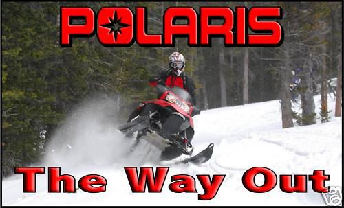 Polaris snowmobile banner sign flag   - iq dragon switchback