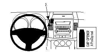 Brodit proclip vehicle mount mitsubishi outlander 07 peugeot 4007 08-13 8