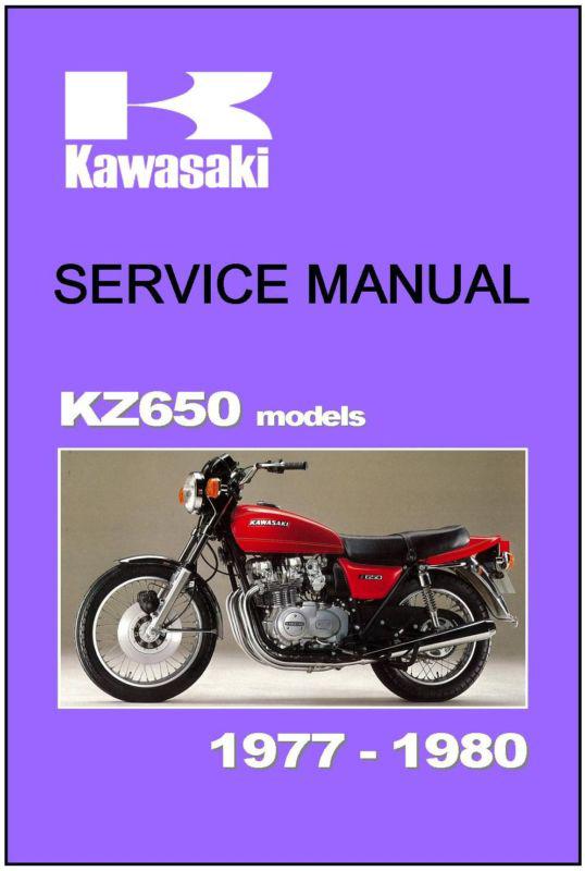 Kawasaki workshop manual kz650 z650 ltd sr 1977 1978 1979 & 1980 service repair