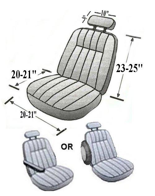 Tan Beige  Interwoven Weave Car SEAT COVERS 2 seatcovers w/ 2 head rests #5, US $46.73, image 3