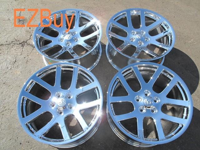 22" dodge ram 1500 srt10 style set of four new chrome wheels rims 2223