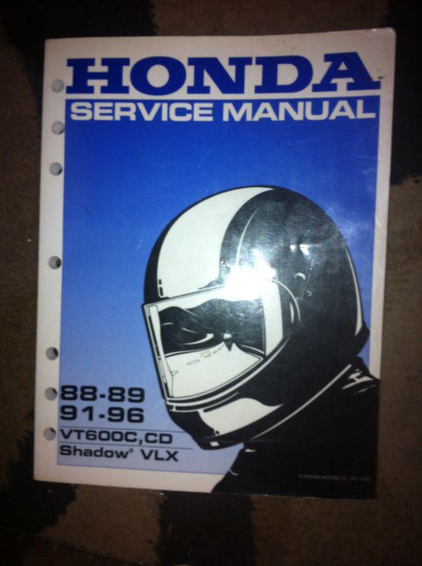 1988 1989 1991 1992 1993 1994 95-1996 vt600c/cd/shadow/vlx honda service manual