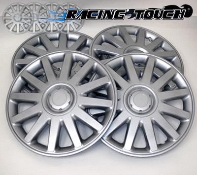 #610 replacement 15" inches metallic silver hubcaps 4pcs set hub cap wheel cover